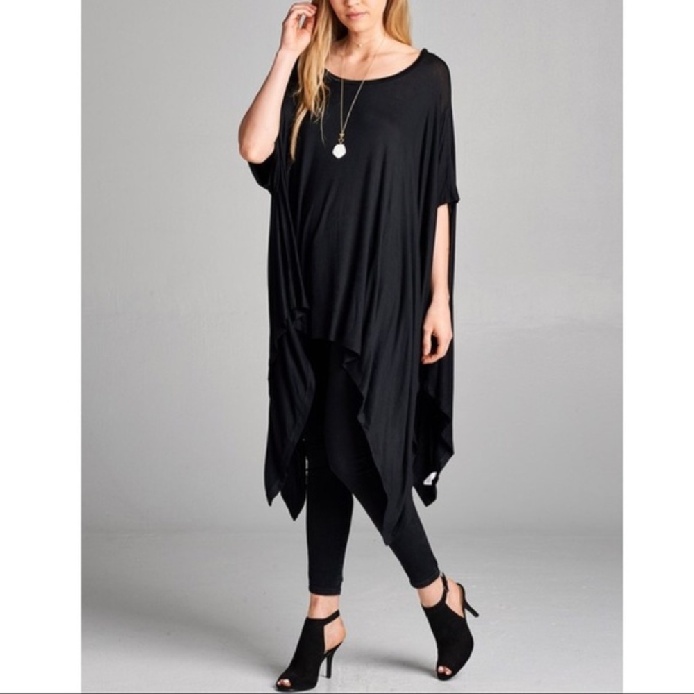 Asymmetrical  one size tunic top
